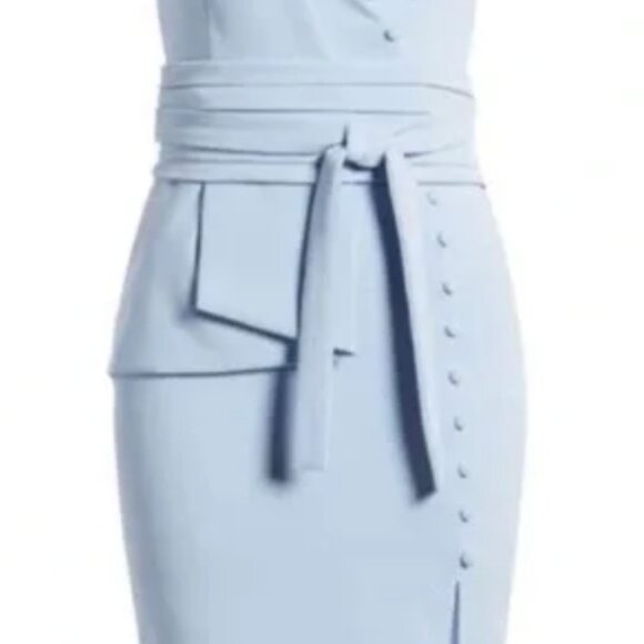 NWT Lavish Alice Holly Blue Cumberbund Dress NWT - Picture 2 of 3